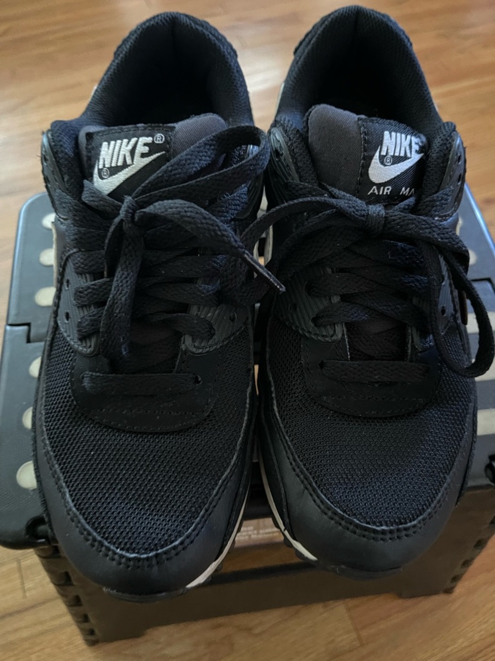 Women’s Nike Black Mesh & Leather Air Max Sneakers